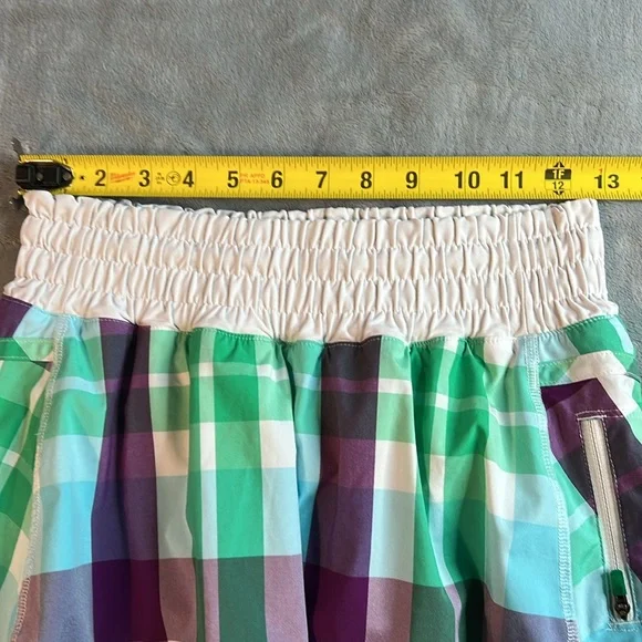 🎯Lululemon Tracker Skort Skirt Foxy Plaid Size 4 - Picture 11 of 12